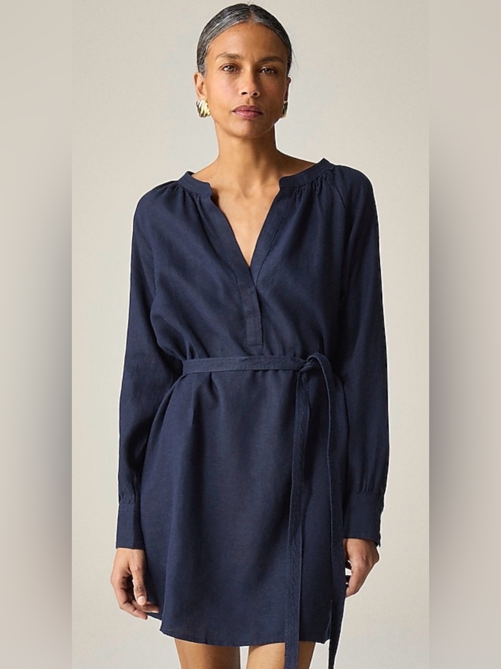 J.Crew 100% Linen Cabana Mini Dress NWOT,Size-XL - Picture 3 of 12